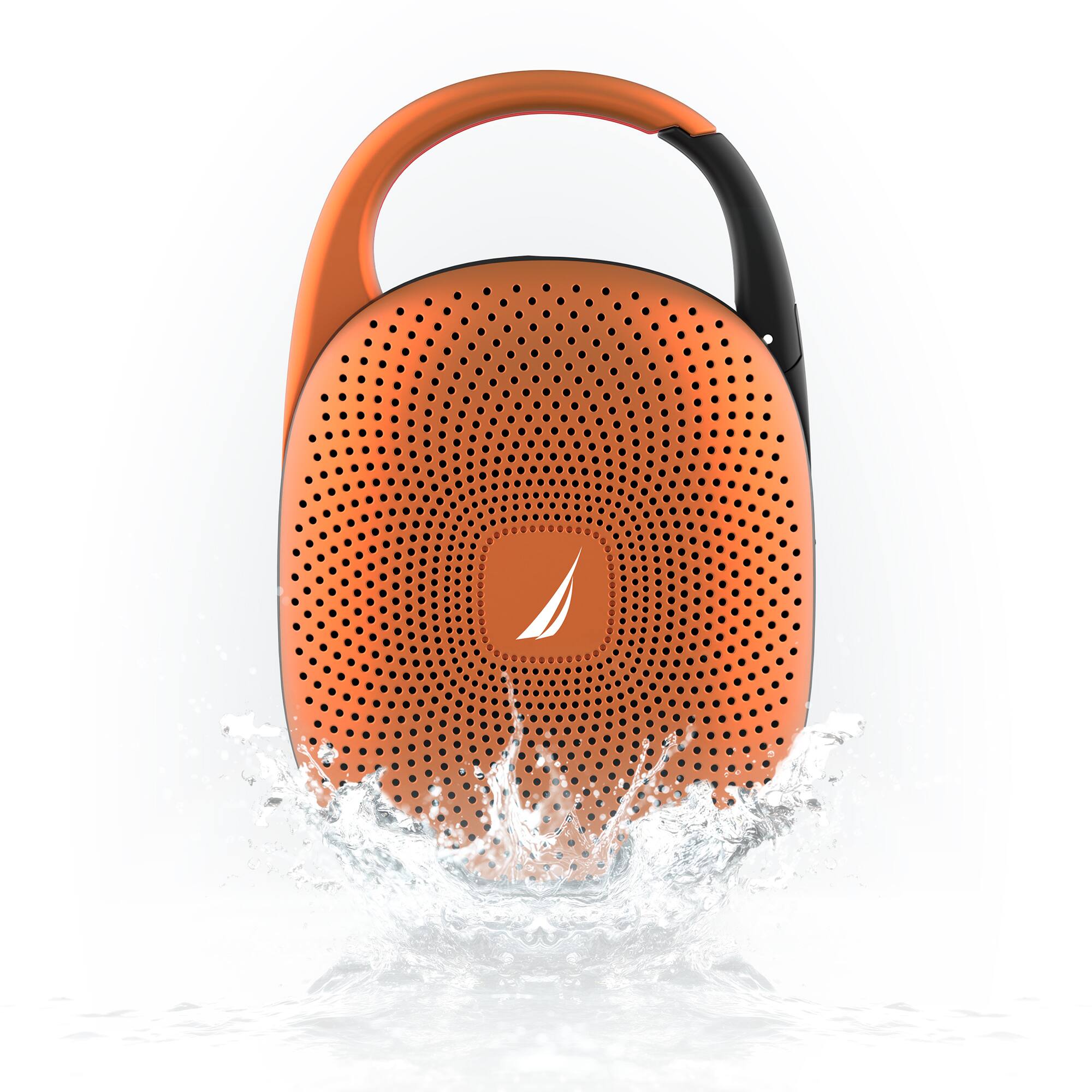 Nautica - Nayman SP700 Portable Bluetooth Speaker, Waterproof Portable Wireless Outdoor & Shower Speaker (Peach Fuzz) - Orange