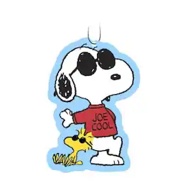 Spoontiques - Peanuts Joe Cool Snoopy Air Freshener 3 Pack New Car Scent - Multicolor