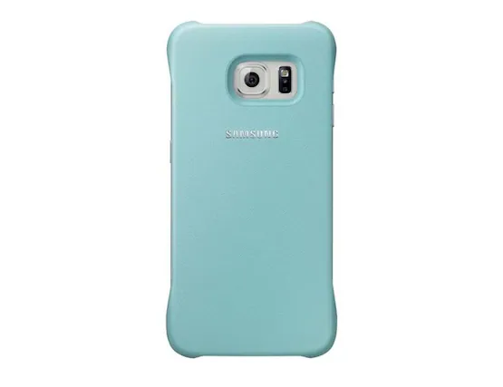 Front. Samsung - Samsung Galaxy S6 edge Protective Cover I Color: Turquoise - Turquoise.