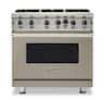Viking - 36 in. Wide 6 Burner 5-Series Gas Open Burner Range - Nantucket