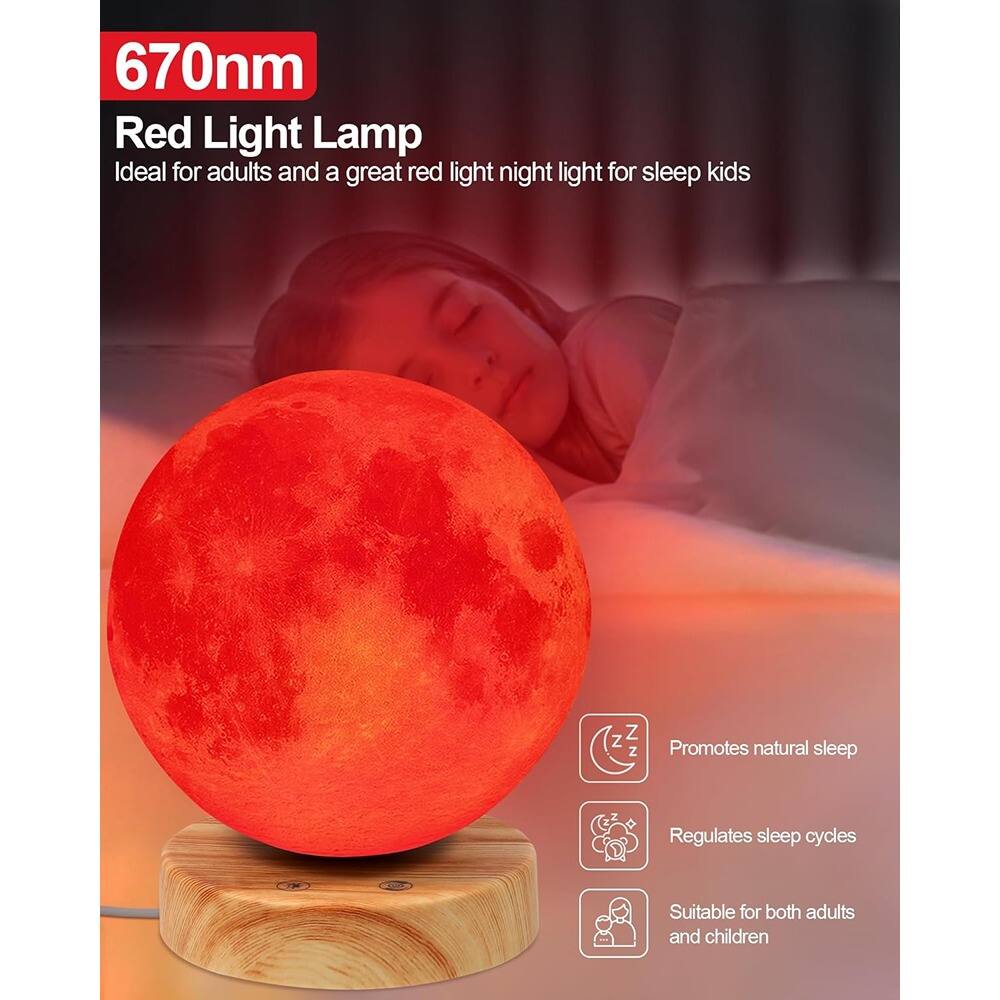 670nm Red Light Lamp  
Ideal for adults and a great red light night light for sleep kids  

- Promotes natural sleep  
- Regulates sleep cycles  
- Suitable for both adults and children