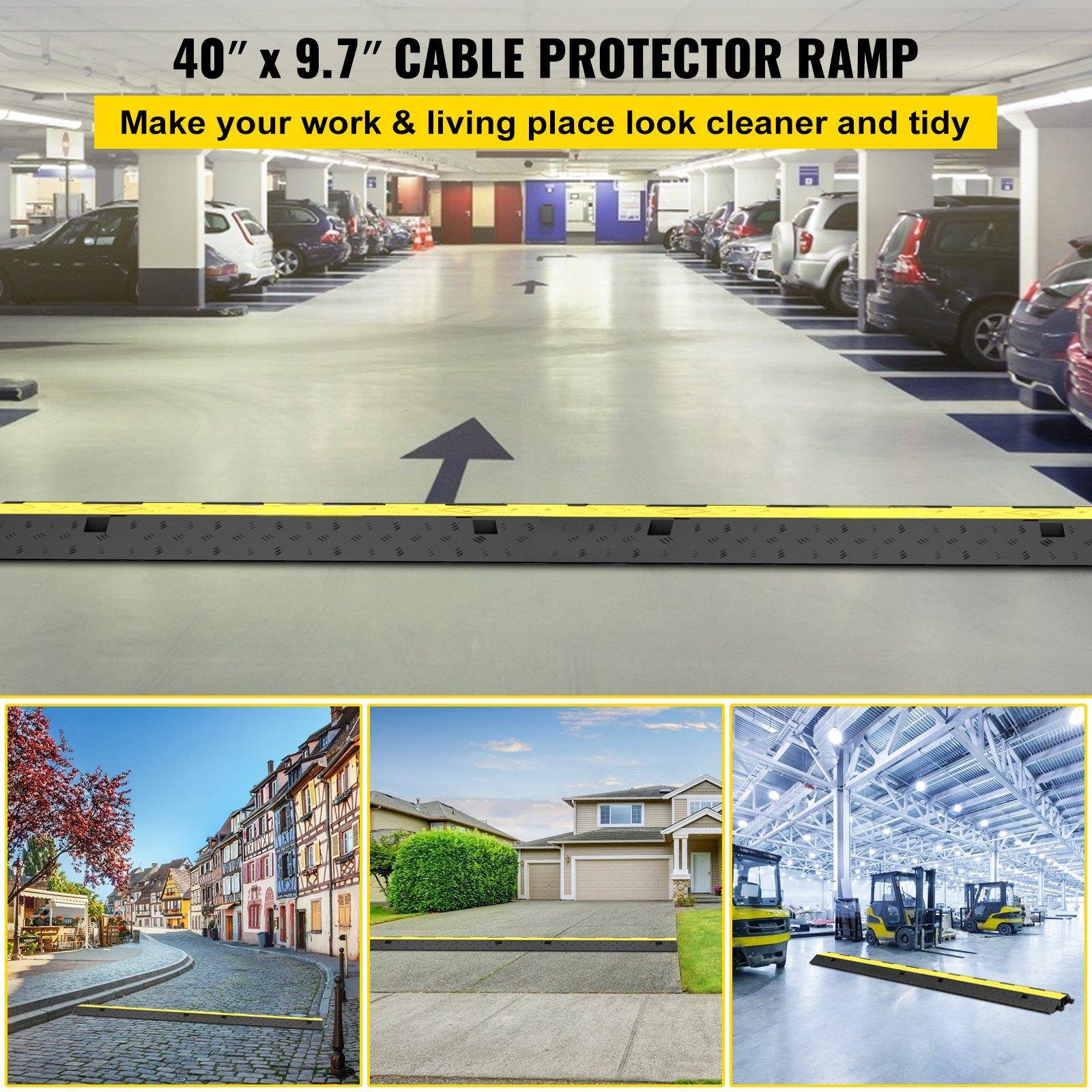 40" x 9.7" CABLE PROTECTOR RAMP

Make your work & living place look cleaner and tidy
