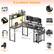 Excellent Details
Storage Hutch
Charging Station
LED Light
Monitor Stand
Hanging Hook
Adjustable Leg Pads
Storage Bag
Storage Shelves