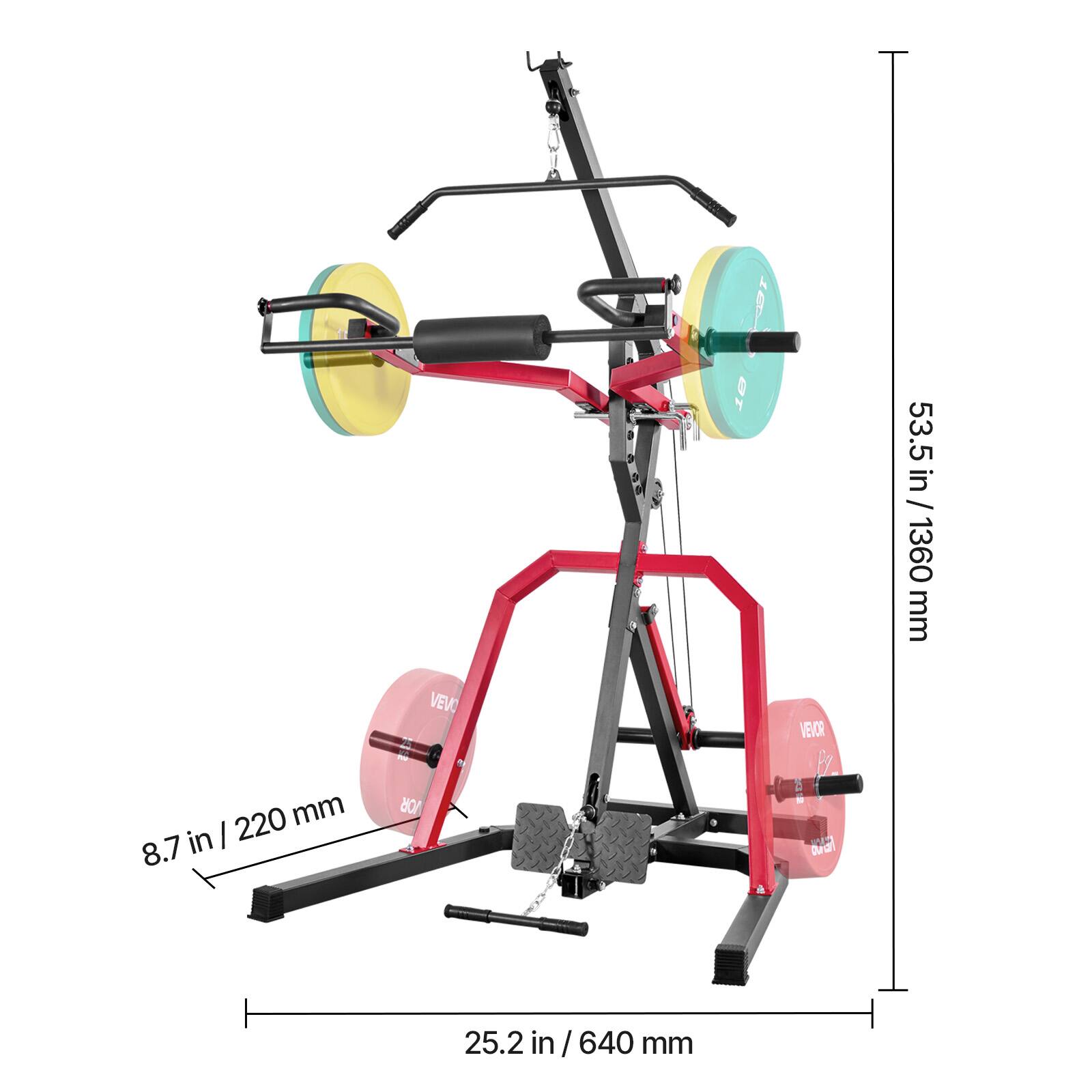 i OT Or 53.5 in / 1360 mm VEVO - - mm VOR 8.7 in / 220 mm in | 220 8.7 VEVOR : oll 25.2 in / 640 mm