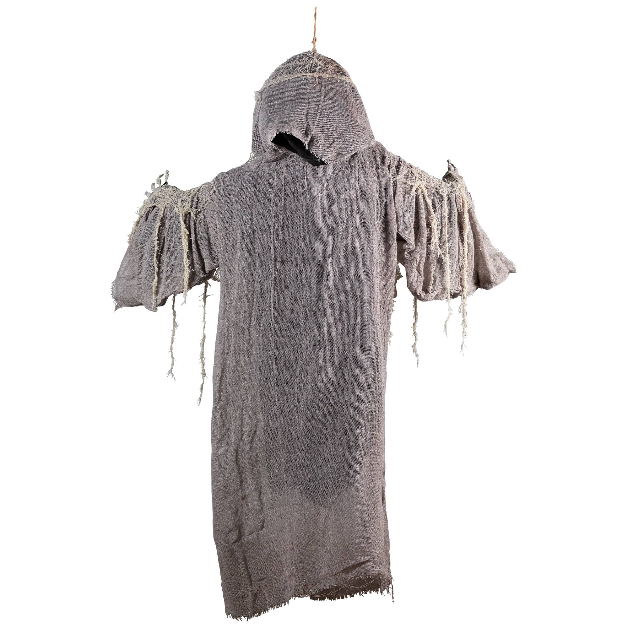 Alt View 7. Northlight - Lighted Touch Activated Hanging Death Reaper Halloween Decoration - 36" - Gray.