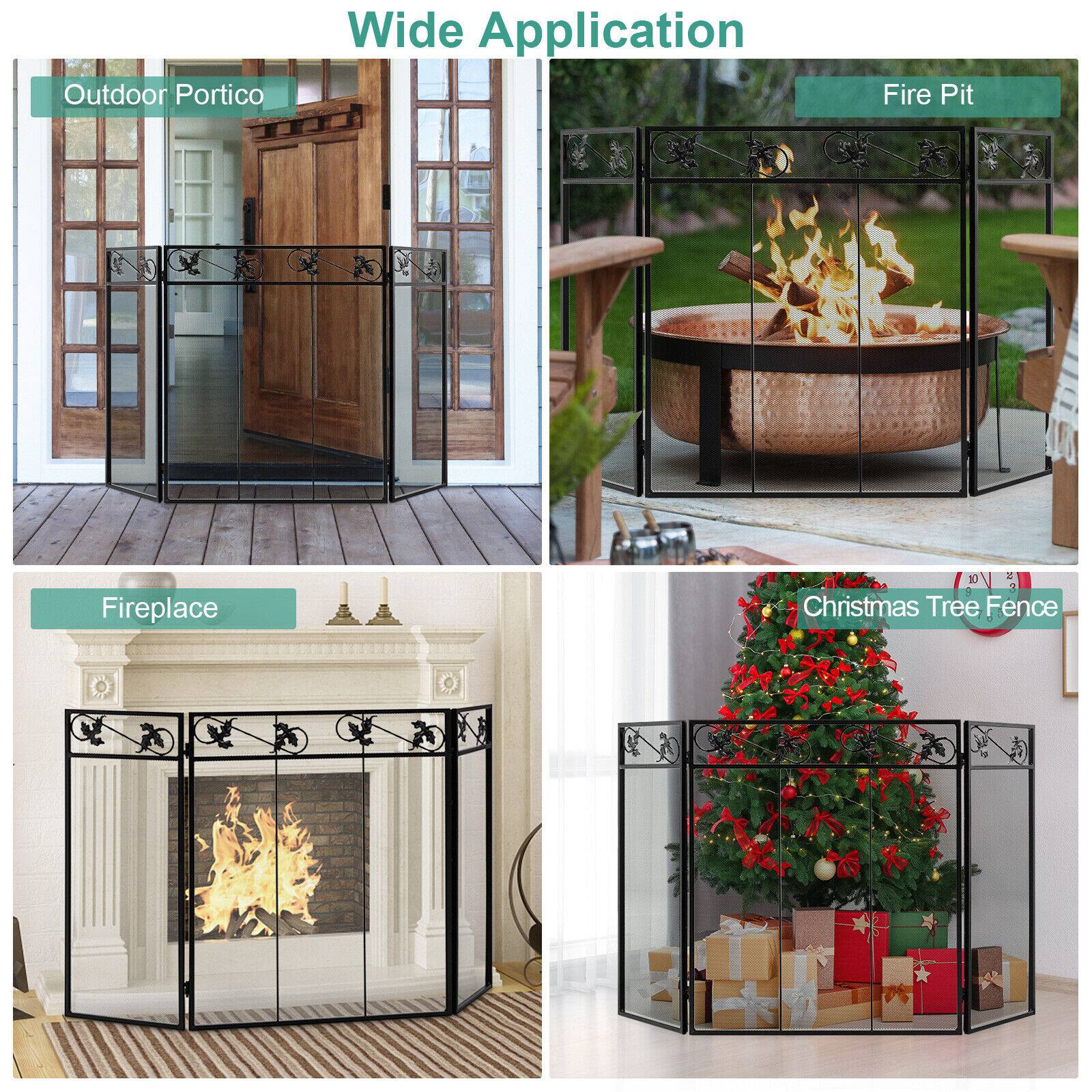 Outdoor Portico, Fire Pit, Fireplace, Christmas Tree Fence