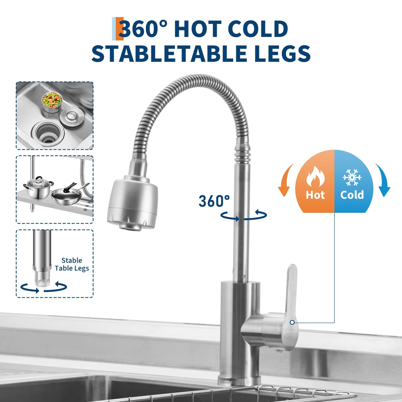 360° HOT COLD STABLE TABLE LEGS