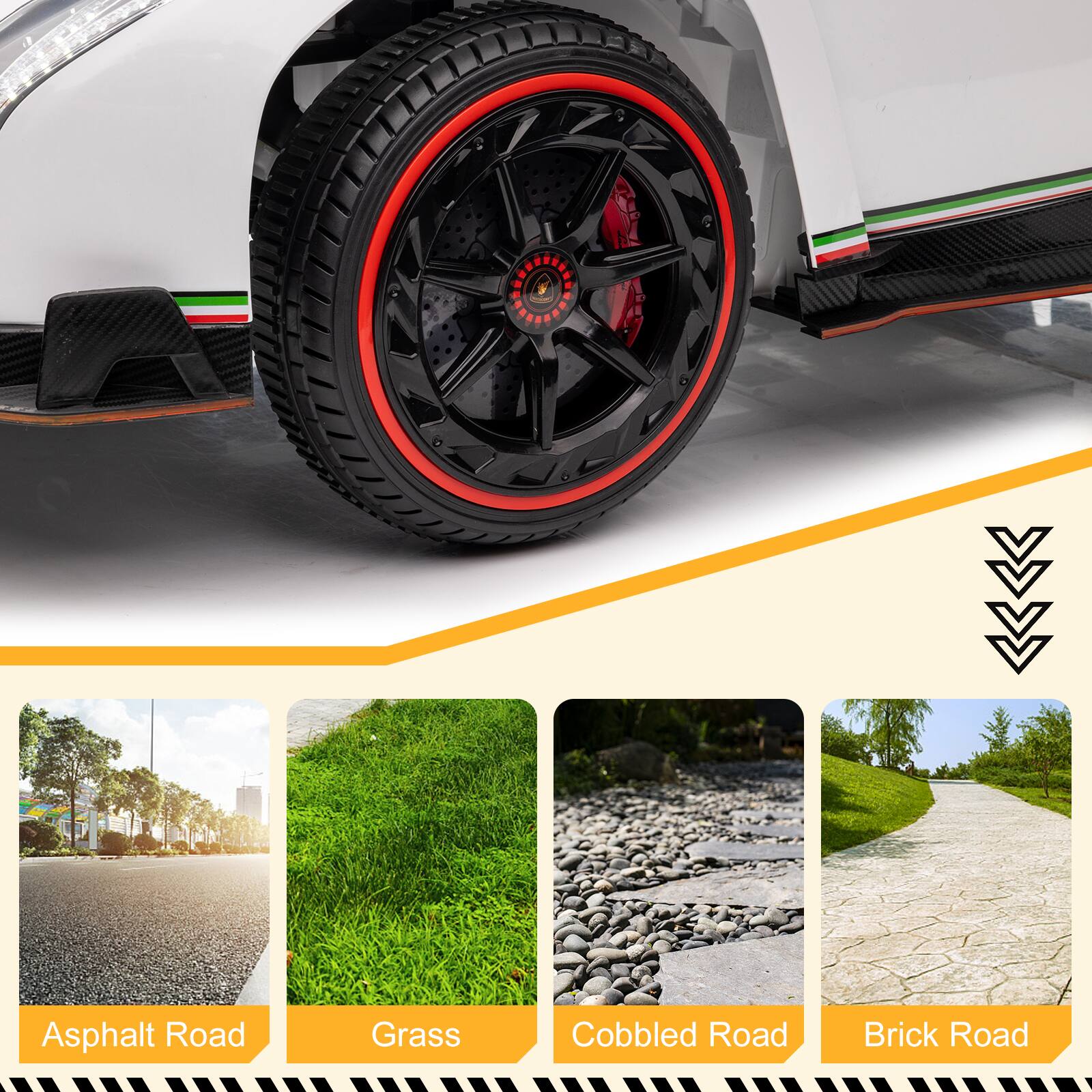 Asphalt Road  
Grass  
Cobbled Road  
Brick Road