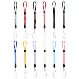 Unique Bargains - Camera Wrist Strap, 12pcs Adjustable Nylon Wristlet Lanyard String for Camera Keys Keychain Phone USB Wallet - Mixed Color