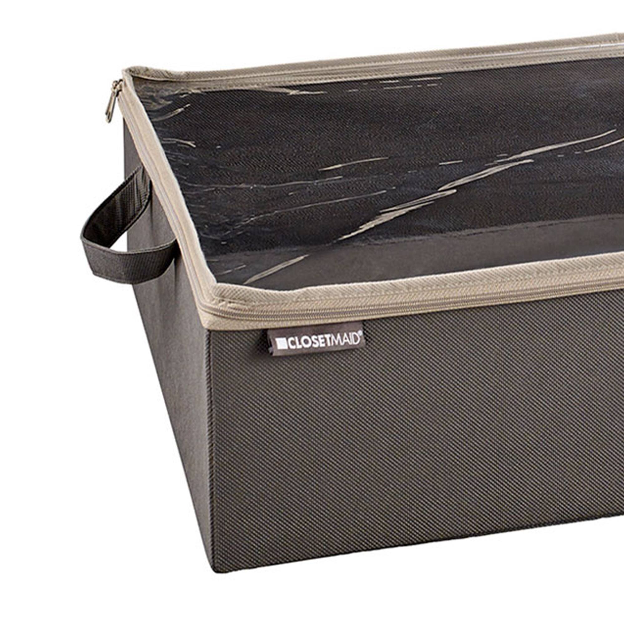 Alt View 4. ClosetMaid - ClosetMaid Fabric Organizer Multiple Item Storage Zip Bag, Charcoal (2 Pack) - Grey.