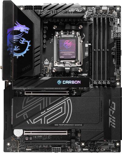 MSI MPG X870E CARBON WIFI (Socket AM5) AMD X870E ATX DDR5 Wi Fi 7 MSI MPG X870E CARBON WIFI (Socket AM5) AMD X870E ATX DDR5 Wi Fi 7