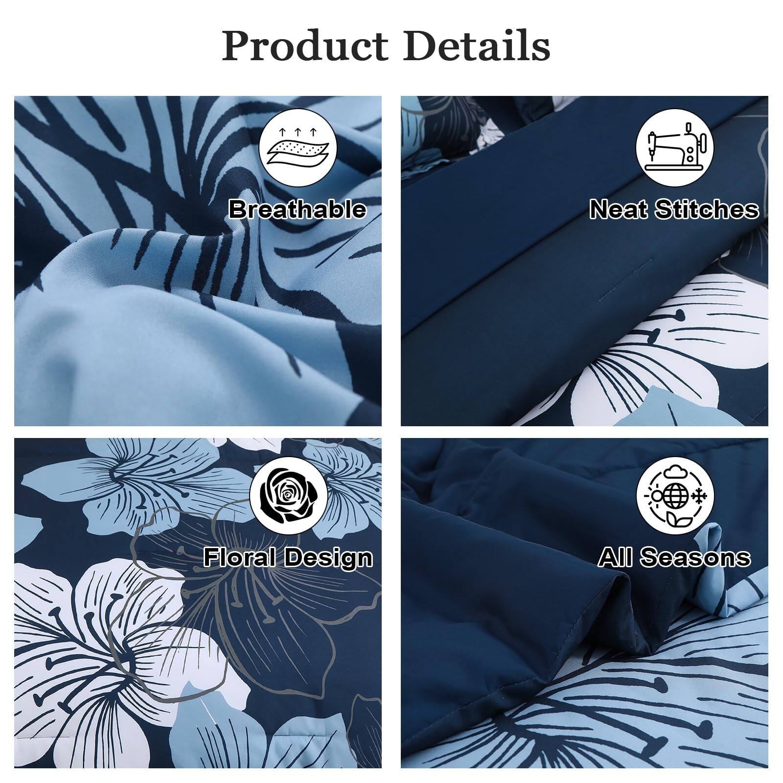 Product Details

- Breathable
- Neat Stitches
- Floral Design
- All Seasons