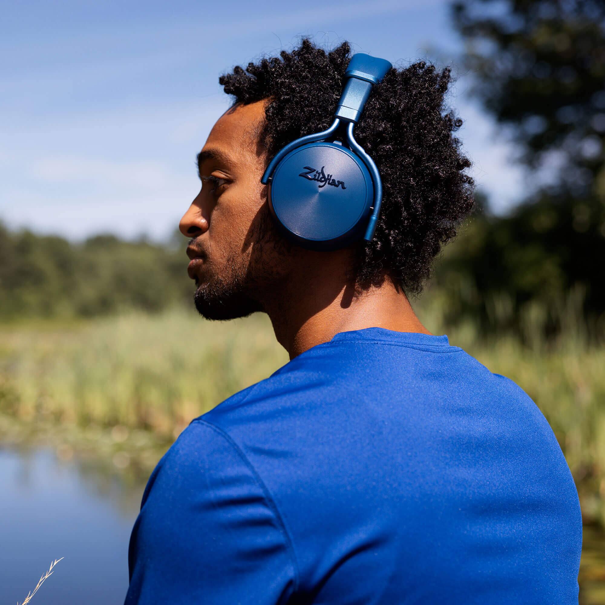 Alt View 1. Zildjian - ALCHEM-E Perfect Tune Headphones - Midnight.