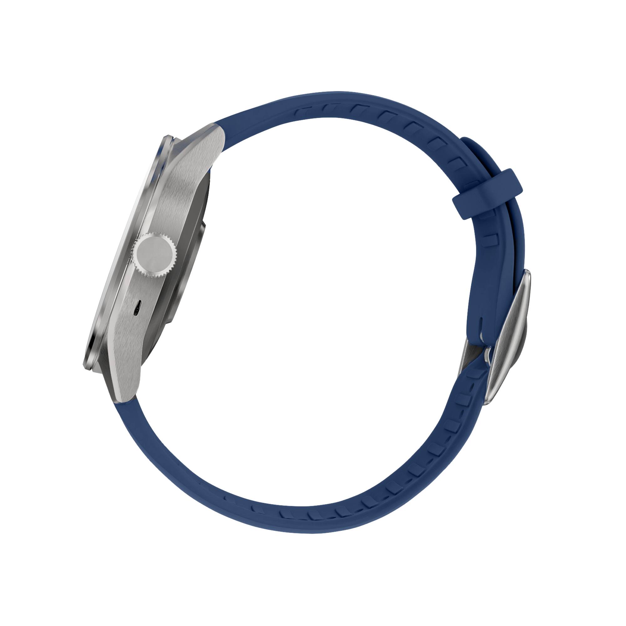 Left. Withings - ScanWatch 2 - Heart Health Hybrid Smartwatch - 42mm - Blue.