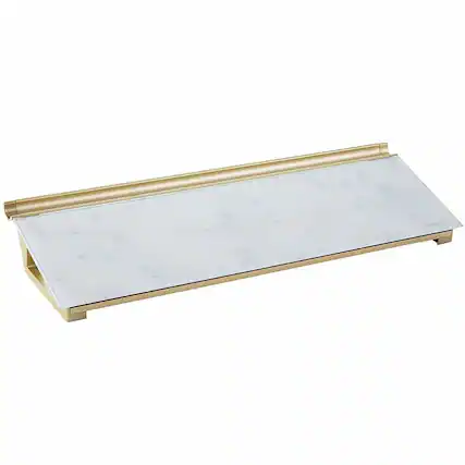 Front. Quartet - Quartet Glass Dry Erase Desktop Computer Pad 6" x 18" Marble Glass Surface Rectangle Horizontal Desktop - Silver.