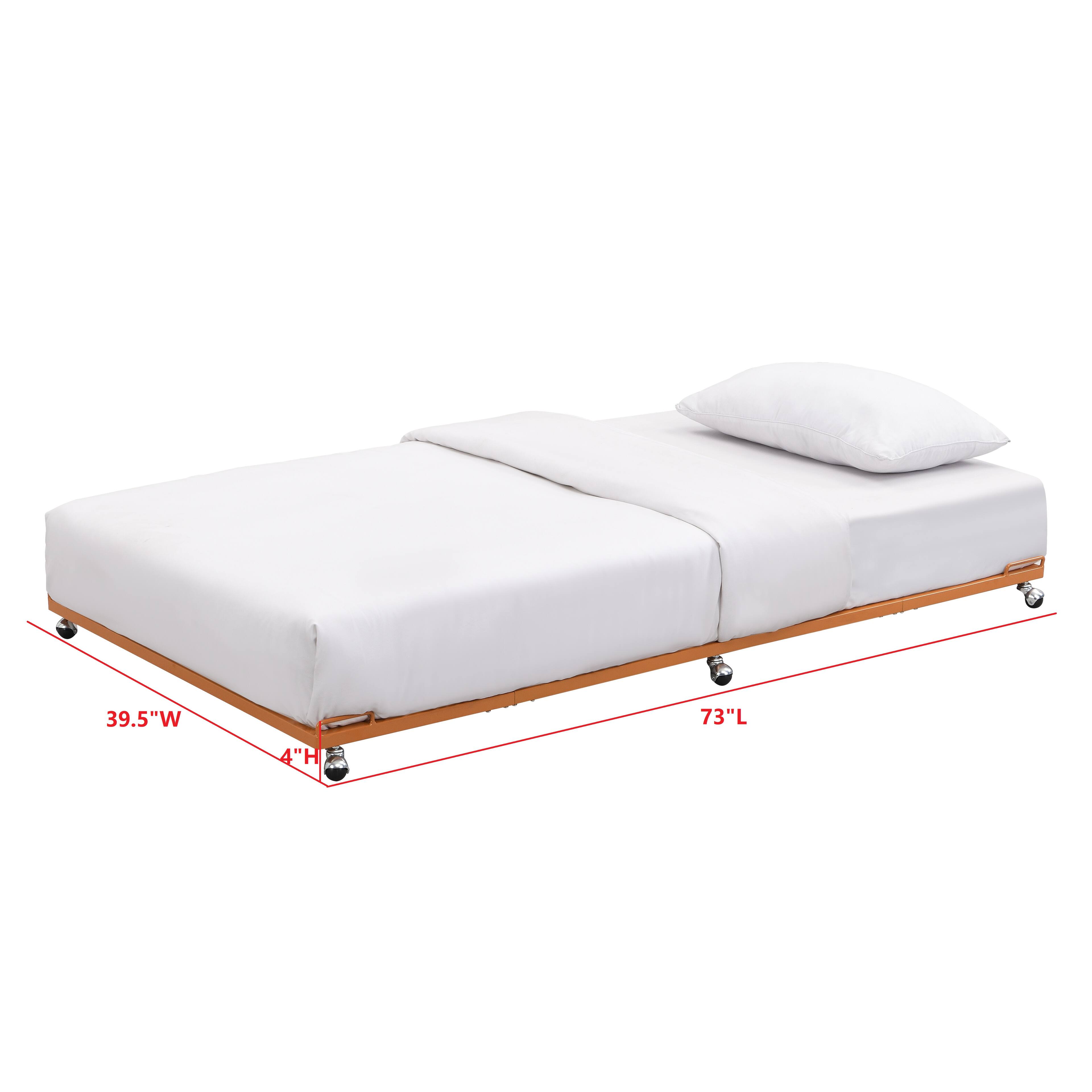 39.5"W x 73"L x 4"H