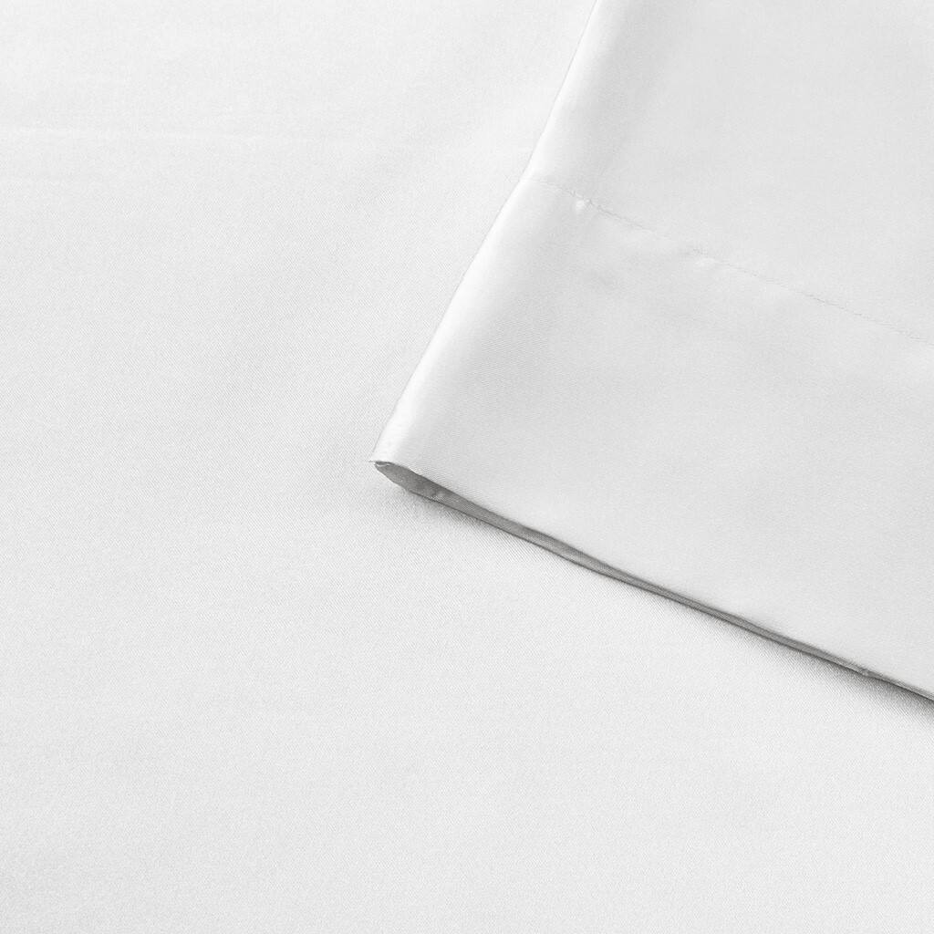 Alt View 5. Gracie Mills - Gracie Mills Coralie 6-Piece Wrinkle-free Satin Sheet Set - White.