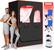 Front. Morfone - Portable Infrared Sauna for Two, With Full-Body Steam, 9-Level Heating, Foldable Chair Mobile Red Light Therapy Device - Black.