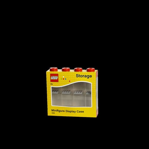 Room Copenhagen - LEGO Minifigure Stackable Display Case 8, Bright Red - COLLECTABLES - Multicolor