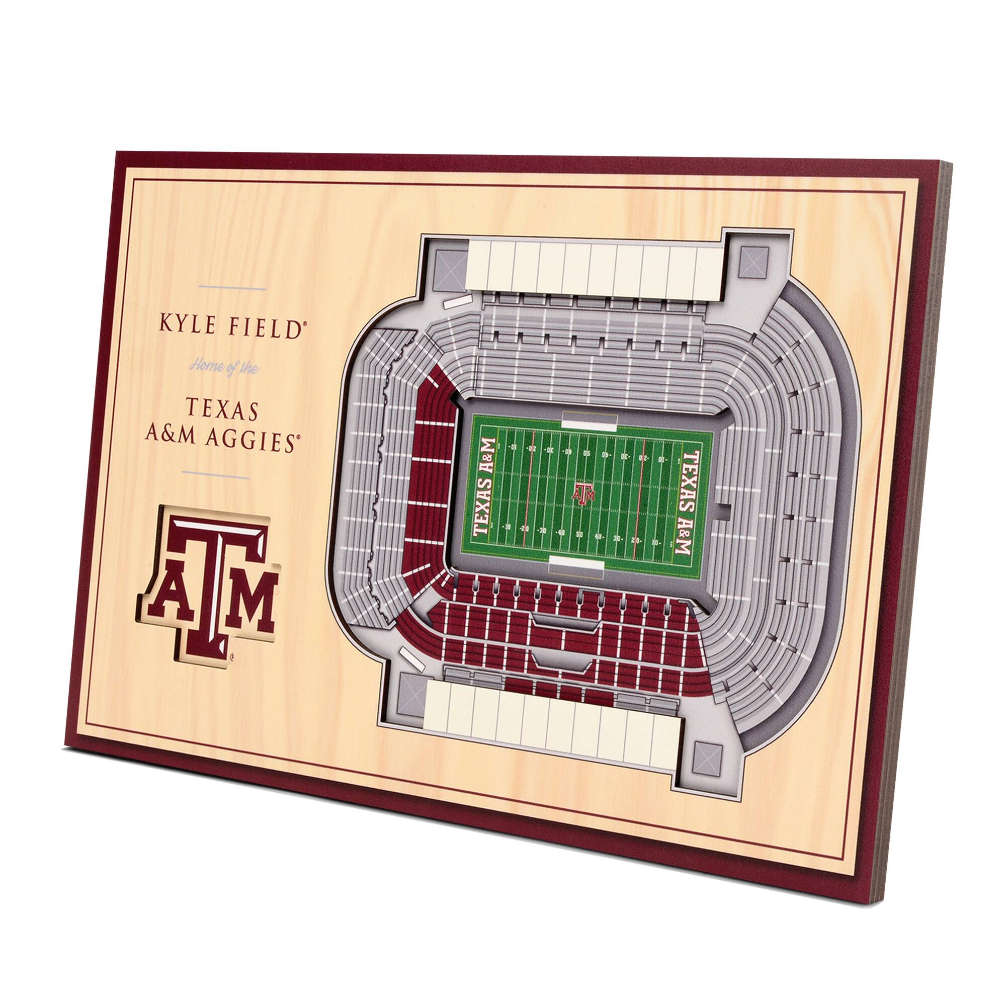 YouTheFan - Texas A&M Aggies 14'' x 10.5'' 3D StadiumViews Desktop Display - Brown