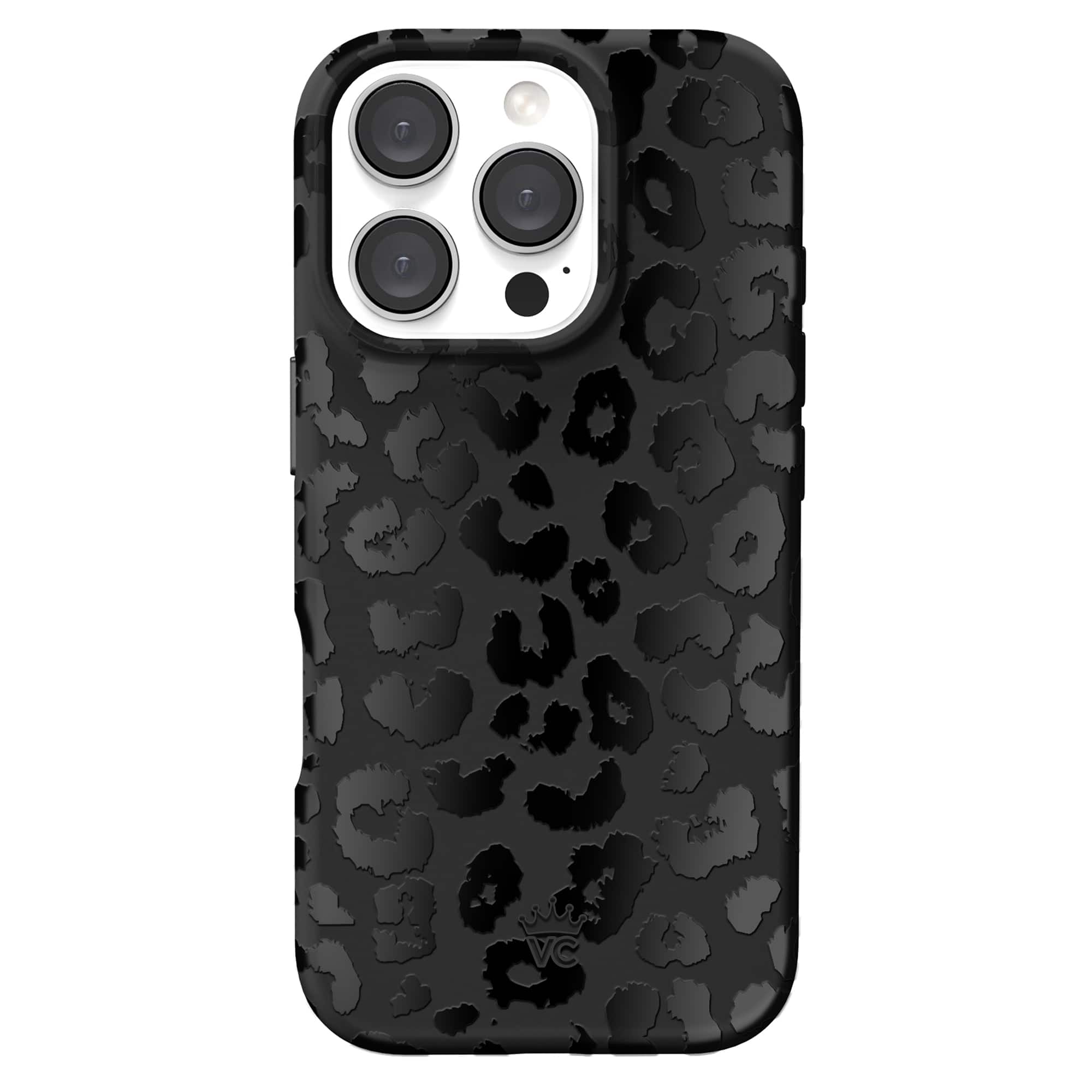 Front. VELVET CAVIAR - Magsafe Case for Apple iPhone 16 Pro - Black Leopard.