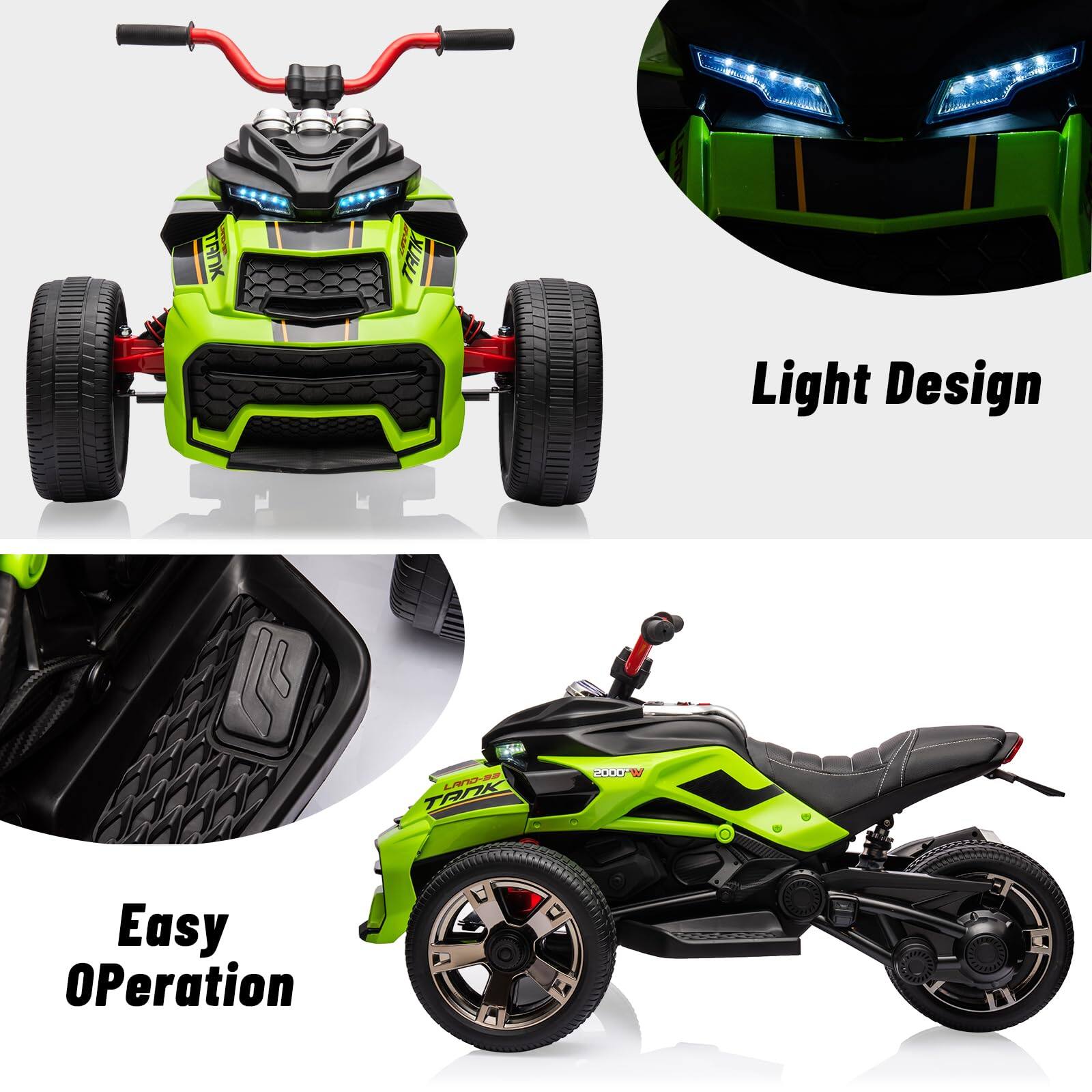 TANK TRNK Light Design  
Easy Operation