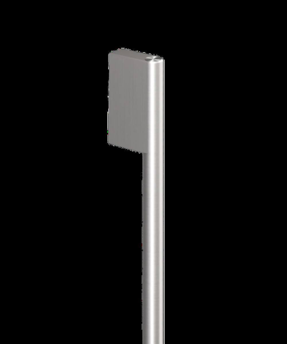 Front. Fisher & Paykel - Round Silver Handle for Integrated French Door Refrigerator Freezer Compatible with F& P RS3684AUVE1 - Stainless Steel.