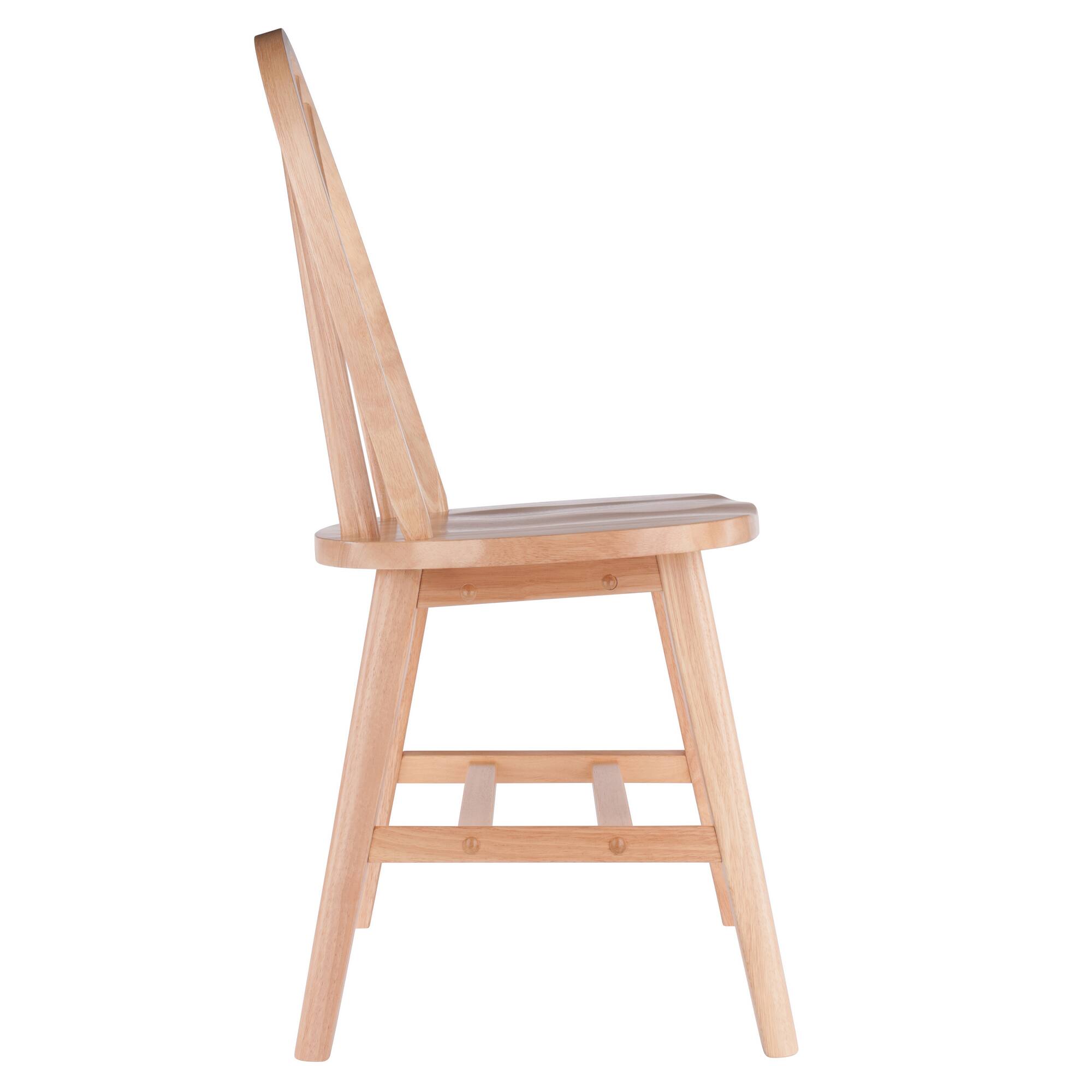 Alt View 3. Winsome Wood - Windsor 2-Pc Chair Set - Natural.