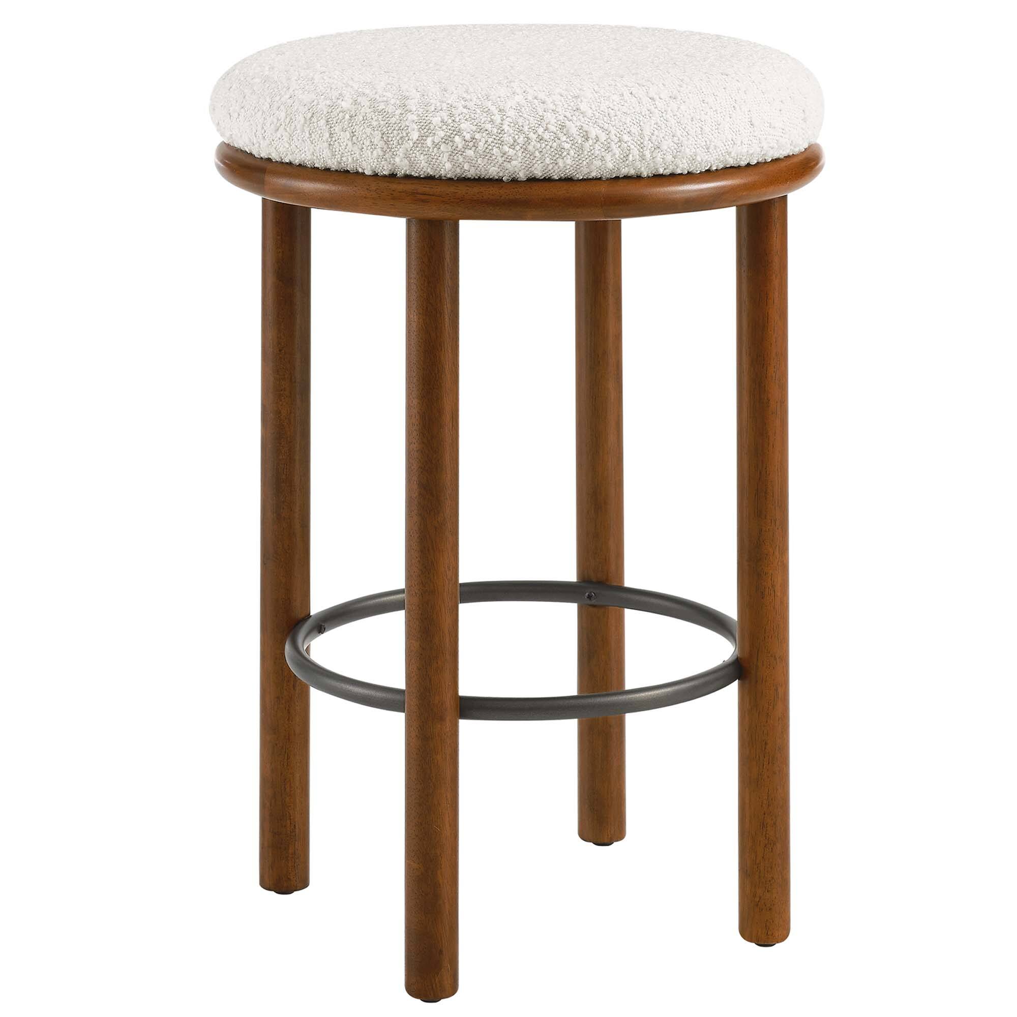 Back. Modway - Fable Boucle Fabric Counter Stools Set of 2 by Modway - 0.