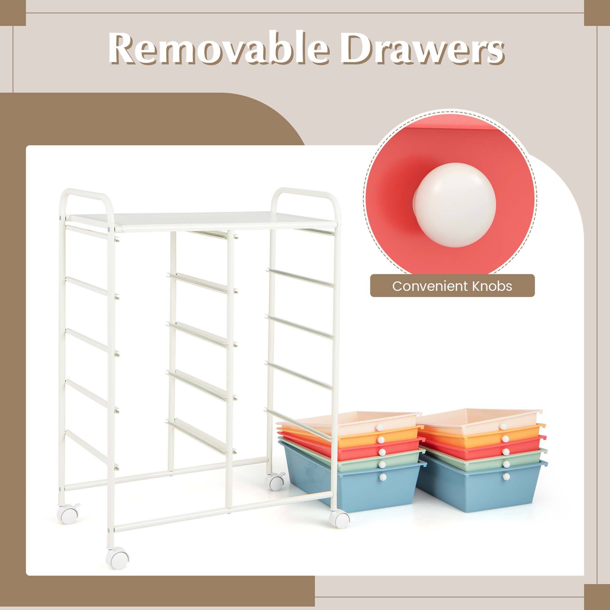 Removable Drawers Convenient Knobs