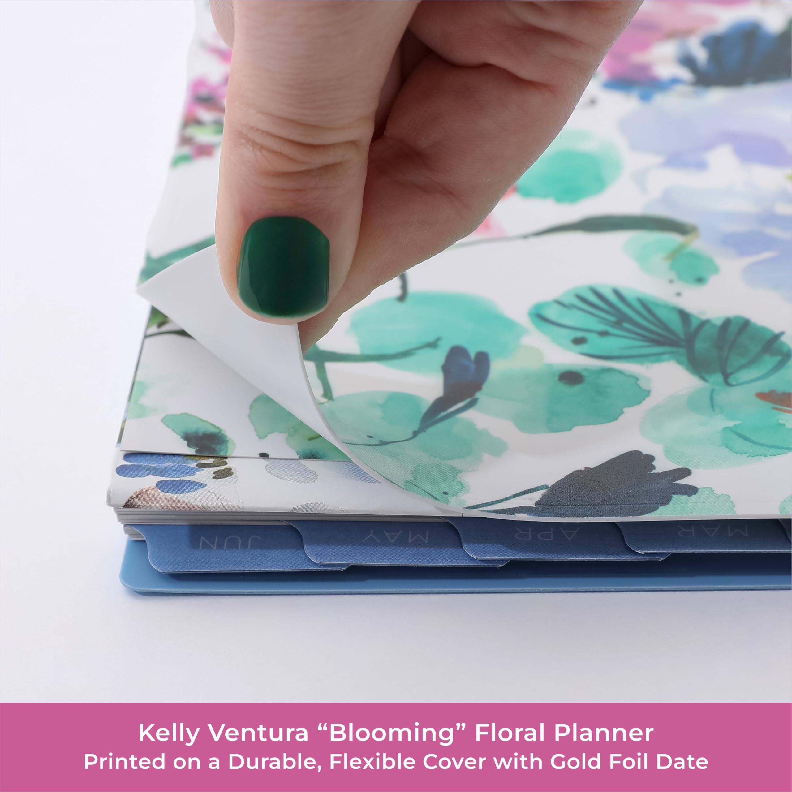 JUN  
MAY  
APR  
MAR  

Kelly Ventura "Blooming" Floral Planner  
Printed on a Durable, Flexible Cover with Gold Foil Date