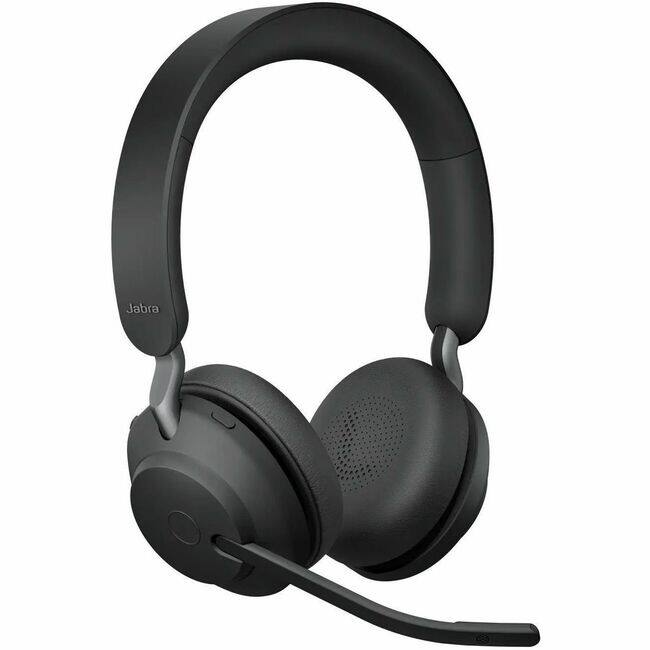 Front. Jabra - Jabra Evolve2 65 Headset - Microsoft Teams Certification - Stereo - Wireless - Bluetooth - 98.4 ft - On-ear - Blue.