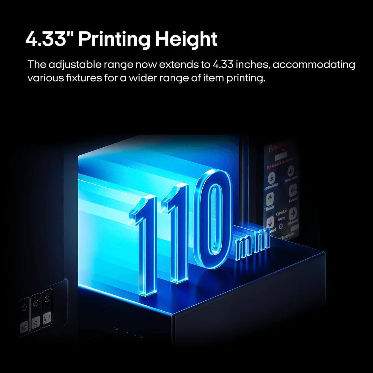 Back. Procolored - V6 Panda UV Printer 6.7" A4 L800 for Acrylic,Metal,Leather,Golf,Bottle,Phone case and More.