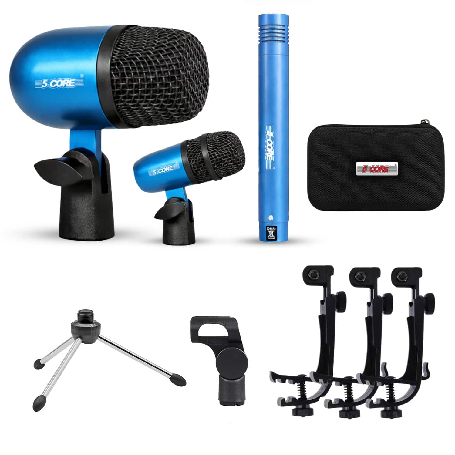 5 CORE - Conga Mic Snare Tom Set Professional XLR Cardioid Unidirectional Instrument Microphone Kit price history on PriceWatchPro