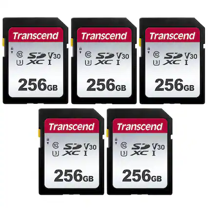 Transcend 256GB SDXC I V30 10