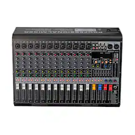 5 CORE - Audio Mixer 12 Channel DJ Soundboard USB Interface Bluetooth Mixing Console w 99 DSP Effect