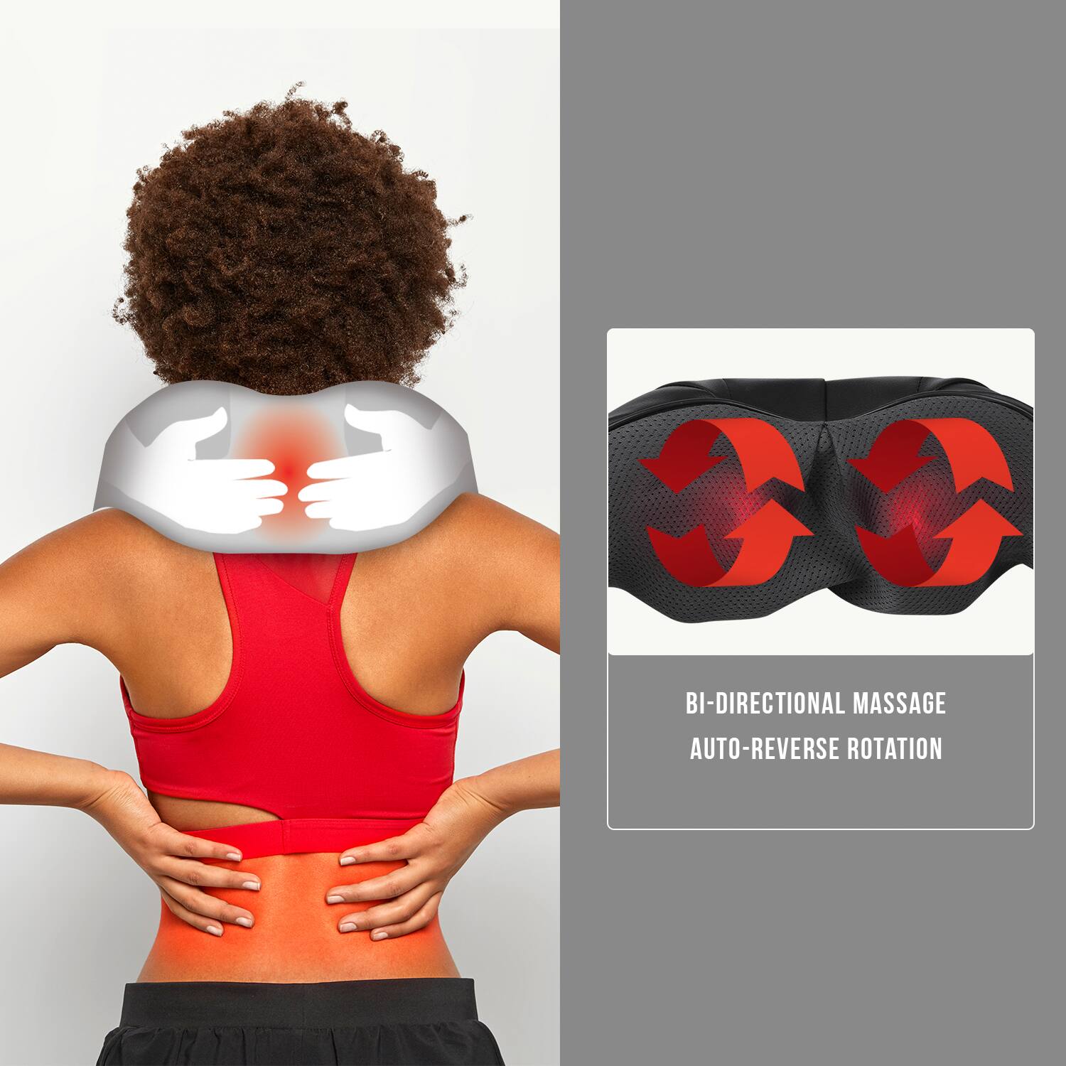 BI-DIRECTIONAL MASSAGE  
AUTO-REVERSE ROTATION