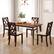 Alt View 4. Costway - Set of 2 Dining Chairs Wood Kitchen Side Chair with Inclined Backrest - Brown + White.