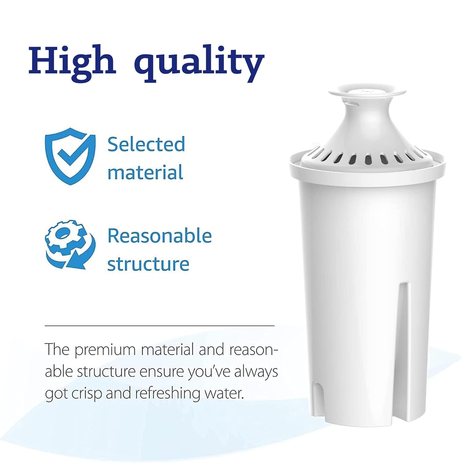 High quality

Selected material

Reasonable structure

The premium material and reasonable structure ensure you've always got crisp and refreshing water.