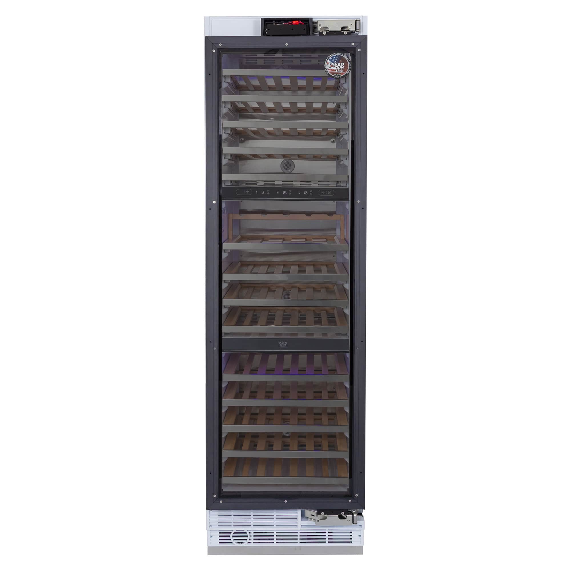 Kucht - 24-in Built-in Panel Ready Three Zones Wine Cooler - Custom Panel Ready