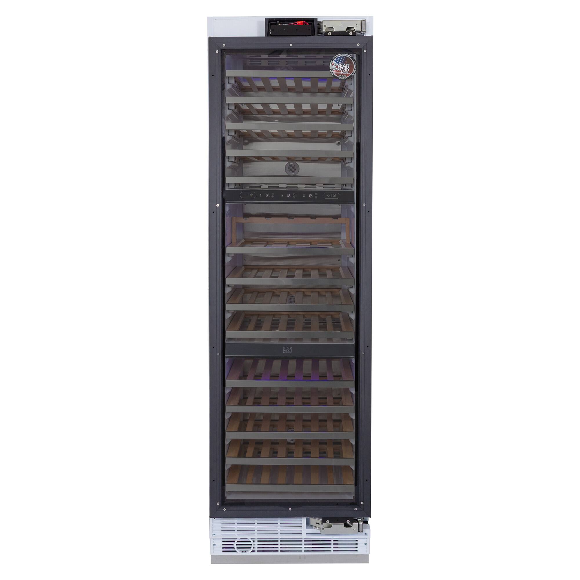 Kucht - 24-in Built-in Panel Ready Three Zones Wine Cooler - Custom Panel Ready