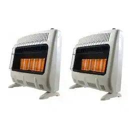 Mr. Heater - 30000 BTU Vent Free Radiant Propane Heater Off White 2 Pack - NA