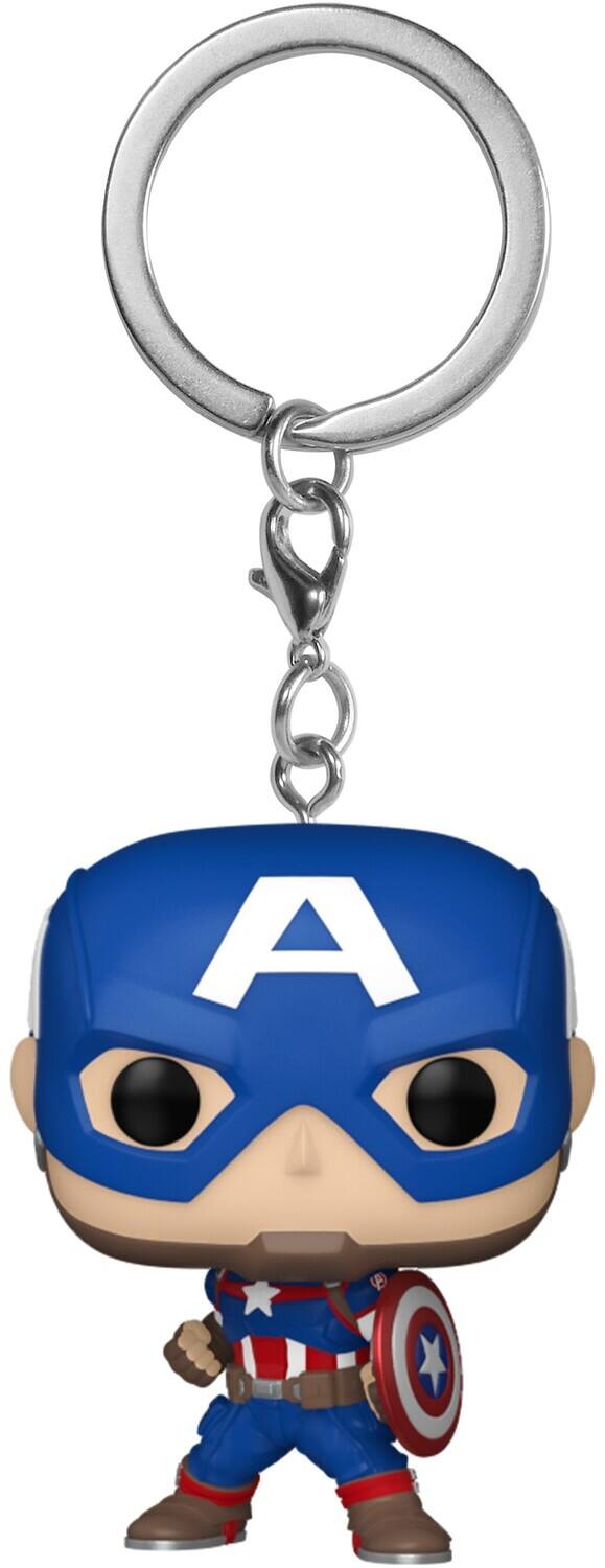 Funko - POP! Keychain: Marvel New Classics - Captain America - Collectibles - Multicolor