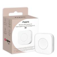 Aqara - T1 Mini Switch Wireless Control Center- Requires Hub product, Supports Apple HomeKit, Alexa, SmartThings - White - Front_Zoom