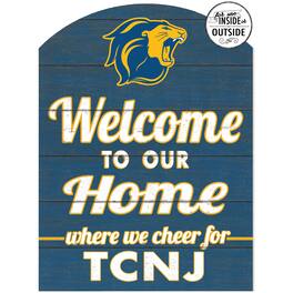 Jardine - College of New Jersey Lions 16'' x 22'' Indoor/Outdoor Marquee Sign - Blue