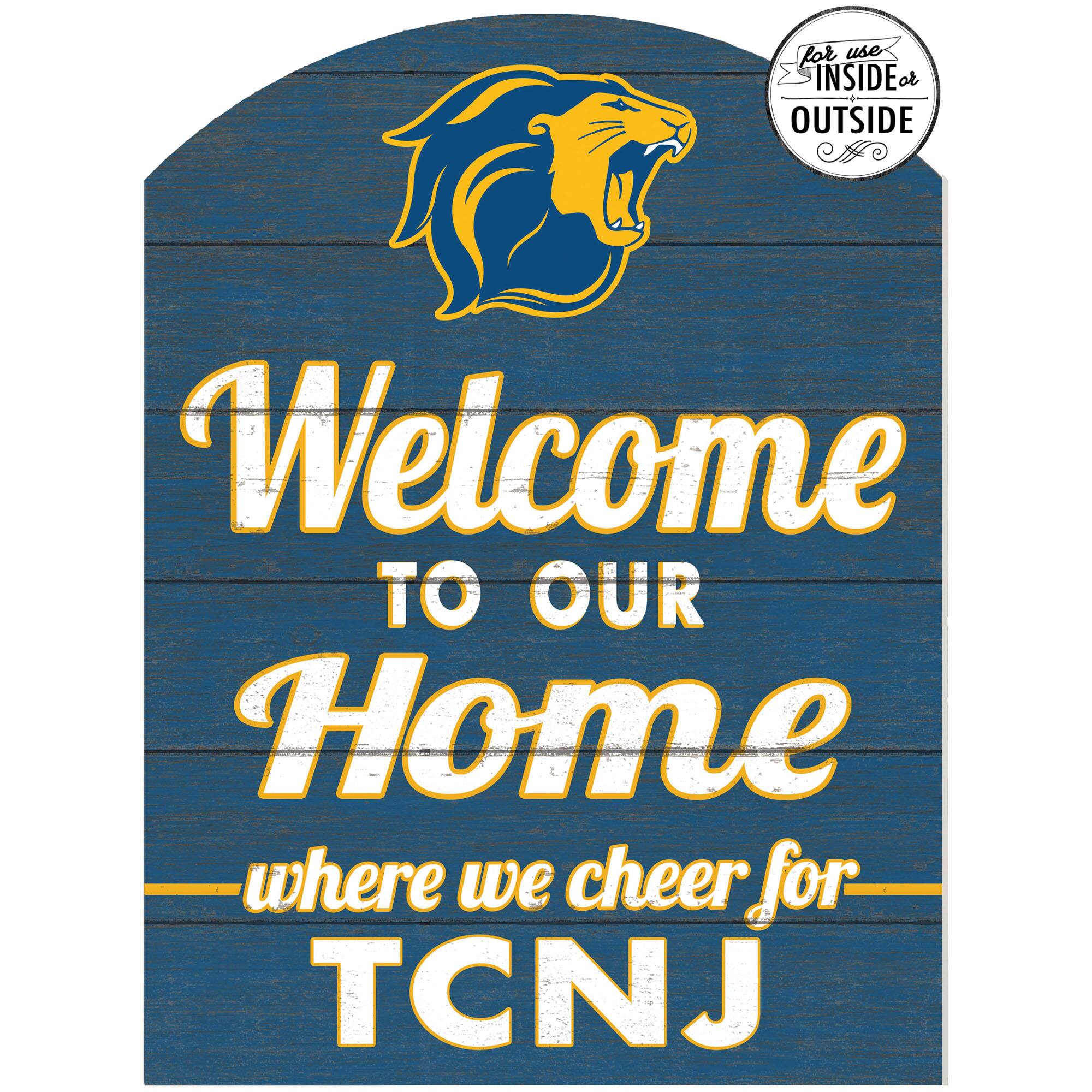 College of New Jersey Lions 16'' x 22'' Indoor/Outdoor Marquee Sign