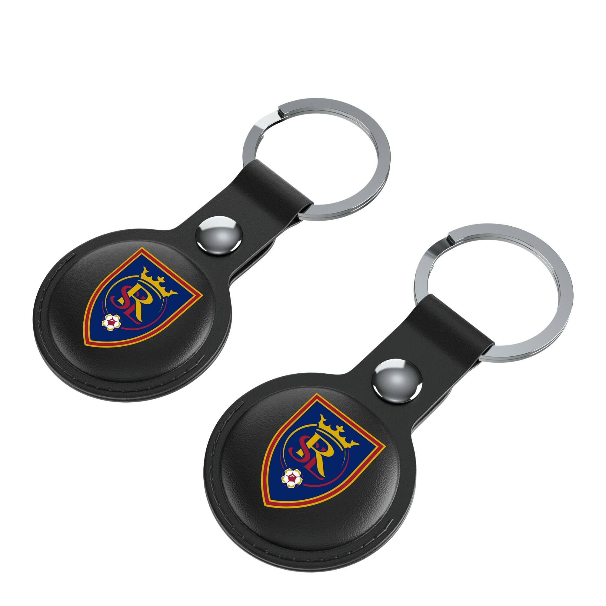 Alt View 1. Keyscaper - Real Salt Lake Two-Pack Insignia AirTag Holders - No Size - Black.