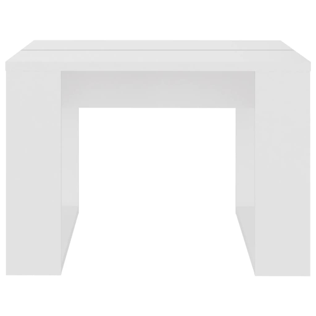 Alt View 4. Boyel Living - 19.7 x 19.7 x 13.8 in. Coffee Table Square Engineered Wood Simple Side Table in White - White.