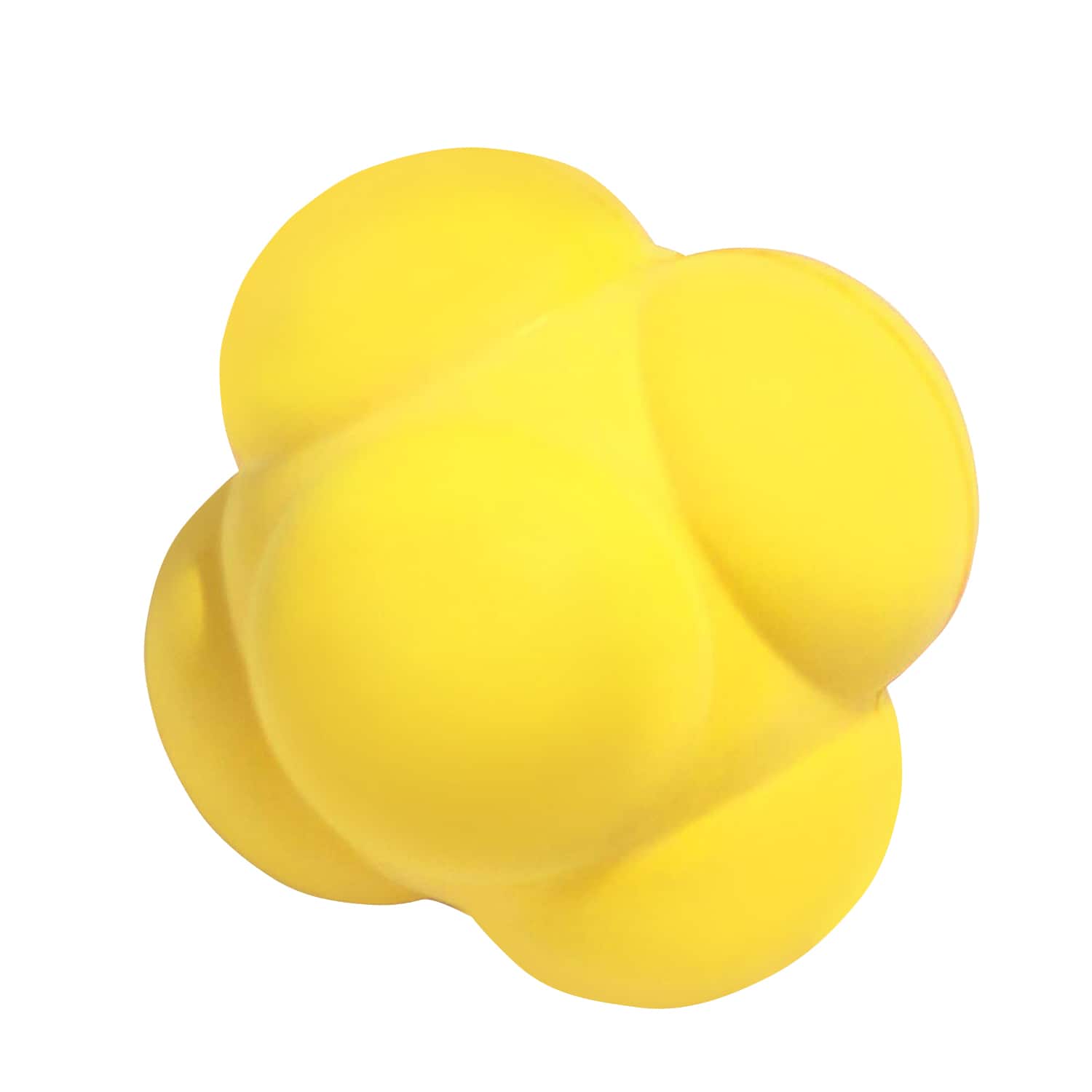 Front. GSE Games & Sports Expert - Reaction Ball, Field Training Ball, Agility Trainer for Baseball, Rubber Reaction Bounce Balls(Yellow) - YELLOW.