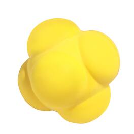 GSE Games & Sports Expert - Reaction Ball, Field Training Ball, Agility Trainer for Baseball, Rubber Reaction Bounce Balls - Yellow